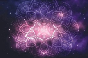Tapet Mandala cu fundal de galaxie