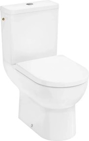 Set vas WC pe pardoseala Hansgrohe GladeLake S rimless cu rezervor si capac softclose alb lucios