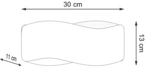 Aplică TILA 1xG9/40W/230V 30 cm albă Sollux SL.1017