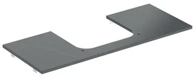 Blat pentru lavoar Geberit One cu decupaj central tip marmura neagra 120 cm