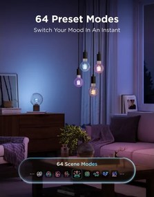 Govee - Bec LED RGBWW dimabil Smart MATTER G80 E27/5W/230V 2700-6500K Wi-Fi