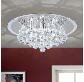 Plafonieră de cristal Orion DLU 2378/4/38 GLORIA 4xG9/40W/230V d. 38 cm crom