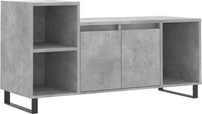 vidaXL Comodă TV, gri beton, 100x35x55 cm, lemn prelucrat