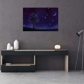 Tablou - Noaptea în ilustrație (90x60 cm)