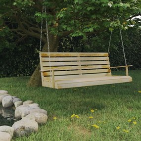 Banca balansoar, 155x65x60 cm, lemn tratat de pin