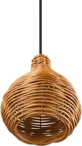 Pendul cu cablu SPROUT 1xE14/40W/230V maro/ratan