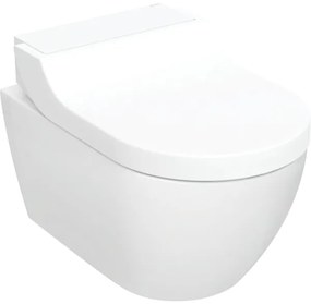 Set vas wc cu functie de bideu rimless alb cu capac soft close, Geberit AquaClean Tuma Comfort