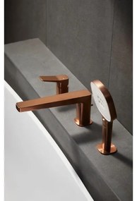 KFA Armatura 4525-210-34 - Baterie de cadă cu 3 orificii MALAGA aur roz