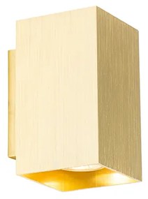 Aplică modernă aurie pătrată cu 2 lumini - Sandy