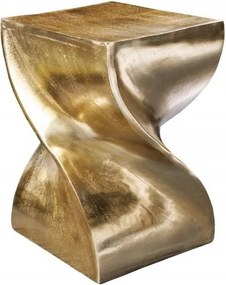 Masuta design unicat Twist 45cm, auriu