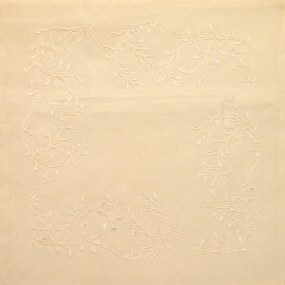 Husa de perna decorativa LEAFY LACE 40x40 cm, crem