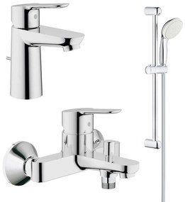 Pachet complet baterii baie Grohe Bau Edge marimea S(GRO11292701), plus solutie de curatat baterii(48166000)