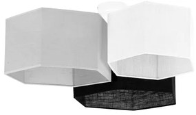 Lustră aplicată Duolla ROLLER TRIO HEX 3xE27/15W/230V negru/gri/alb