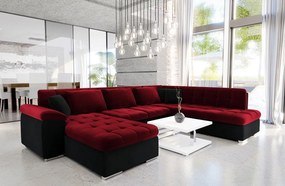 Colțar Talina cu funcție de dormit (Stânga U) (Kronos 02 + Kronos 07 + Kronos 02). 1059441