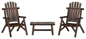 3185522 vidaXL Set mobilier de grădină, 3 piese, lemn masiv de molid