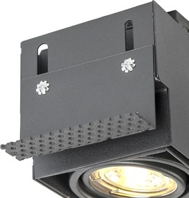 Spot integrat negru GU10 rotativ și înclinabil fără cadru - Oneon