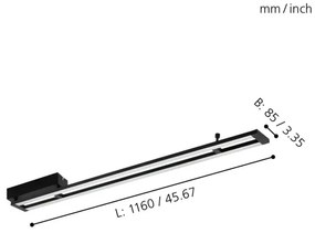 Eglo 98491 - Plafonieră LED dimabilă AMONTILLADO LED/27W/230V