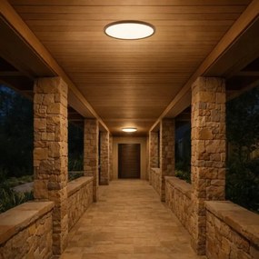 Rabalux 75080 - Plafonieră LED MAUREC 18W/230V Ø29 cm IP44 maro