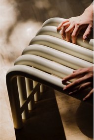 Scaun de grădină bej din metal Nokk – noo.ma