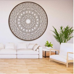 SENTOP | Mandala luxoasă din lemn pe perete, decorațiune interioară 3D | HELA