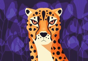 Fototapet - Ghepard,grafic (147x102 cm)