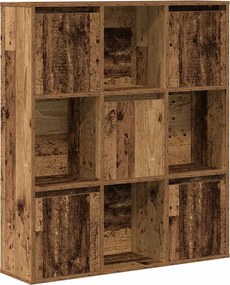 vidaXL Bibliotecă, lemn vechi, 89x24x101,5 cm, lemn prelucrat