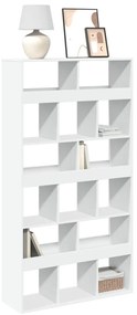 vidaXL Bibliotecă, alb, 100x33x187,5 cm, lemn prelucrat