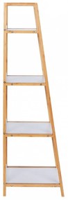 Suport cu 4 rafturi Finja, Wenko, 43 x 112 cm, bambus, natur