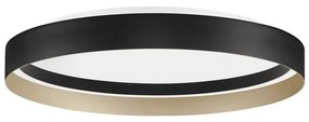 Plafoniera circulara aluminiu negru/auriu LED CCT LUMIA 60cm