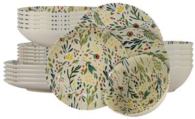 Delicatețe Florală: Colecție Vintage cu set de masă pentru 6 persoane de 24 piese