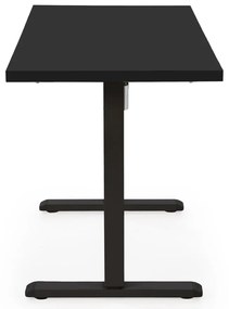 Masa de birou cu functie de reglare a inaltimii B54 negru/negru L120 cm
