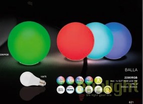 Veioza moderna cu LED RGB si telecomanda Balla 2280RGB GL