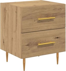 vidaXL Dulap de noapte cu sertar Stejar Artizanal 40 x 35 x 47,5 cm