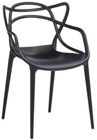 JAKS SCAUN DE SUFRAGERIE DIN PLASTIC AZURO NEAGRĂ