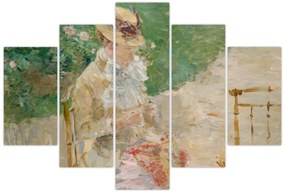 Tablou - Berthe Morisot, Young Woman Knitting, reproducere (150x105 cm)