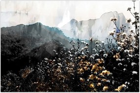 Tablou - Ilustrație de flori sălbatice (90x60 cm)