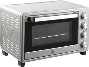 HOMCOM Mini Cuptor Electric 32L – Temperatură Reglabilă, Cronometru, 3 Moduri de Gătit | Aosom Romania