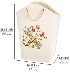 Coș de rufe din material textil 58 l Rollin'Art Libelle – Wenko