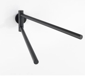 Suport pentru prosoape negru mat de montat pe perete din oțel inoxidabil Bosio – Wenko