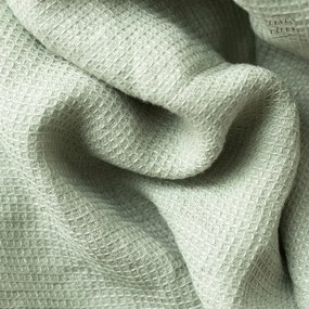 Prosop verde din in 125x75 cm - Linen Tales