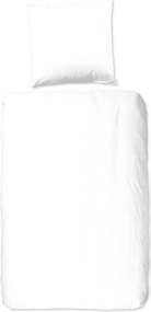 Lenjerie de pat din bumbac Good Morning Universal, 140 x 220 cm, alb