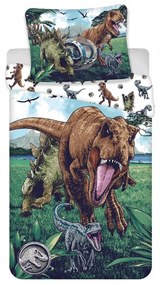 Lenjerie de pat bumbac copii JURASSIC WORLD TRIO colorata Dimensiune lenjerie de pat: 70 x 90 cm | 140 x 200 cm