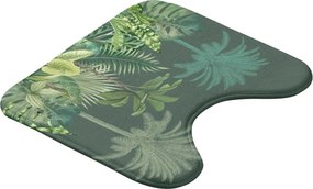 Covoraș de baie verde pentru WC din material textil 45x45 cm Vagabonde – douceur d'intérieur