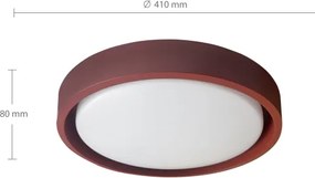 Brilagi - corp de iluminat LED reglabil MATTEO LED/48W/230V 3000-6500K Ø 41 cm roșu + telecomandă