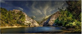 Tablou peisajului cu lac (120x50 cm)