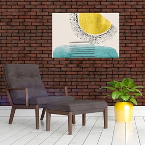 Tablou - pictură abstractă de plajă N⁰2 (90x60 cm)