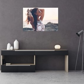 Tablou - Femeia pe plajă (90x60 cm)
