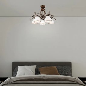 Lustră aplicată RETRO 5xE27/60W/230V patină bronz
