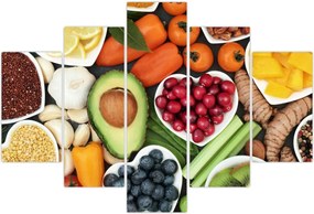 Tablou - Alimente sănătoase (150x105 cm)