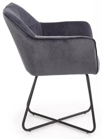 Scaun K377 velvet gri